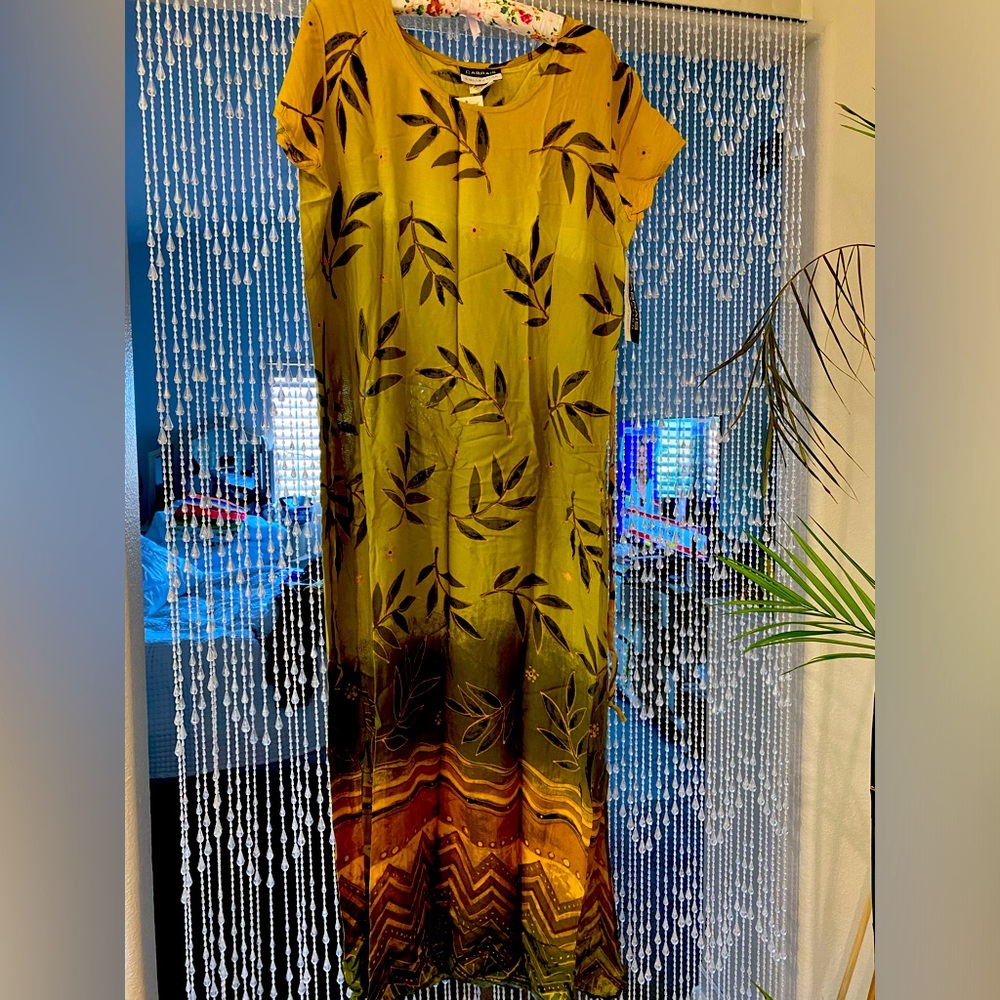 CABRAIS MAXI DRESS VACATION READY NWT